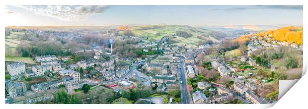 Holmfirth Panorama Print by Apollo Aerial Photography