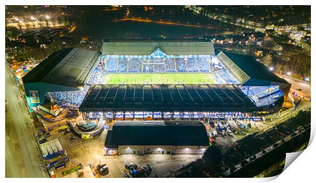 Hillsborough Football Stadium Print by Apollo Aerial Photography
