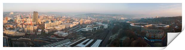 Sheffield Skyline Print by Apollo Aerial Photography