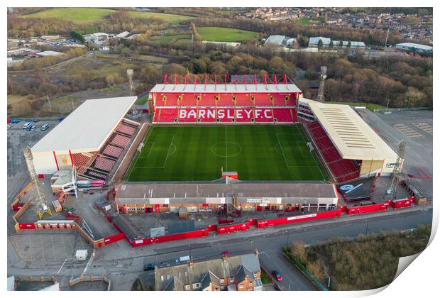 Barnsley FC Print by Apollo Aerial Photography