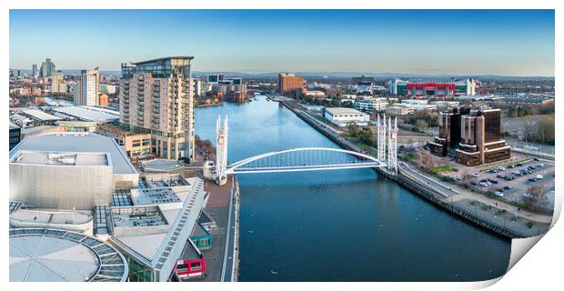 Salford Quays Print by Apollo Aerial Photography
