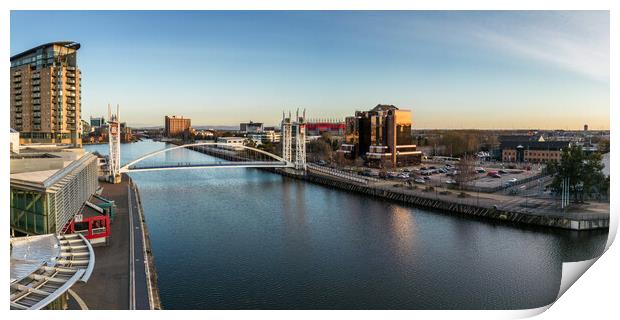 Salford Quays Print by Apollo Aerial Photography