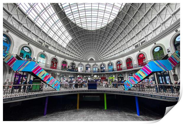 Leeds Corn Exchange Print by Apollo Aerial Photography