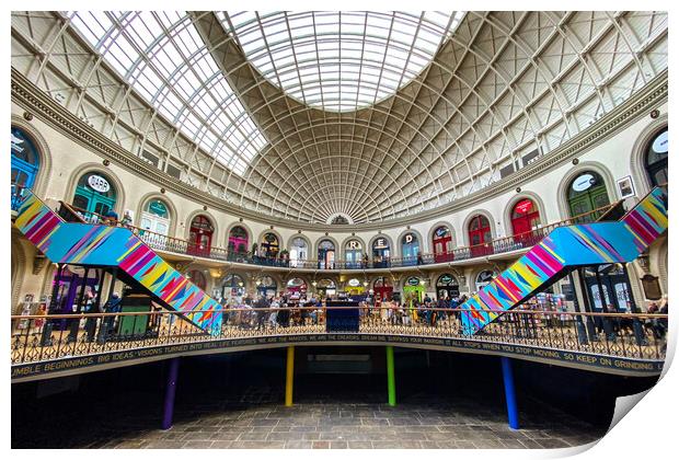 Leeds Corn Exchange Print by Apollo Aerial Photography