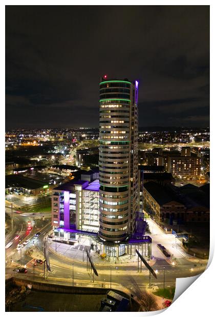 Bridgewater Place at Night Print by Apollo Aerial Photography