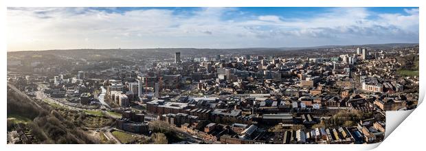 Sheffield City Views Print by Apollo Aerial Photography