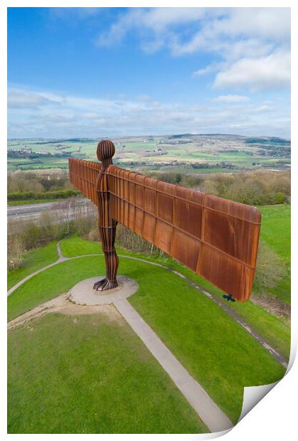 The Angel of the North Print by Apollo Aerial Photography