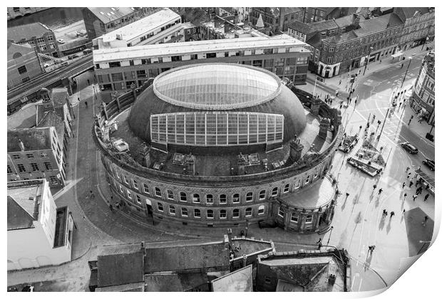 Leeds Corn Exchange Print by Apollo Aerial Photography