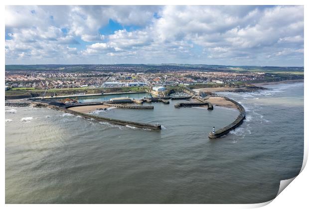 Seaham Harbour Aerial Print by Apollo Aerial Photography