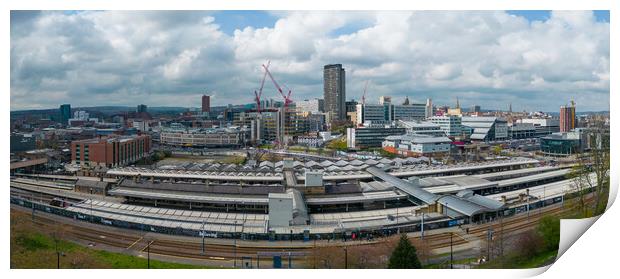Sheffield City Skyline  Print by Apollo Aerial Photography