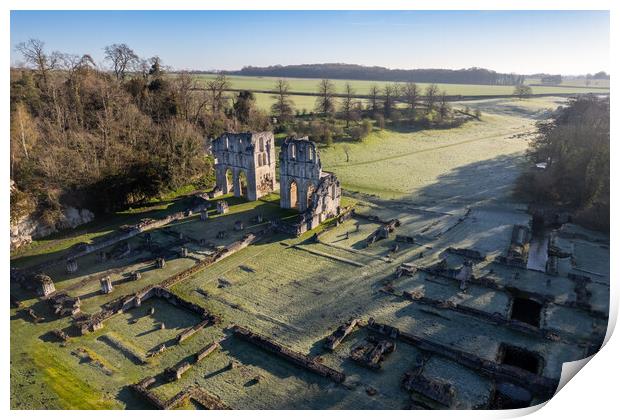 Roche Abbey Print by Apollo Aerial Photography