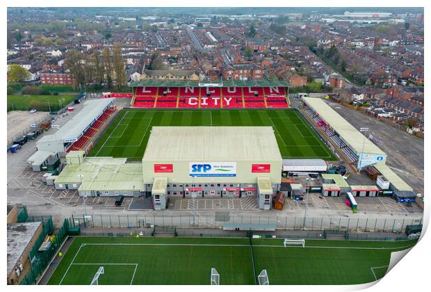 Lincoln City FC Print by Apollo Aerial Photography