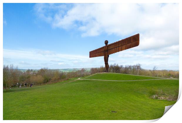 The Angel Of The North Print by Apollo Aerial Photography