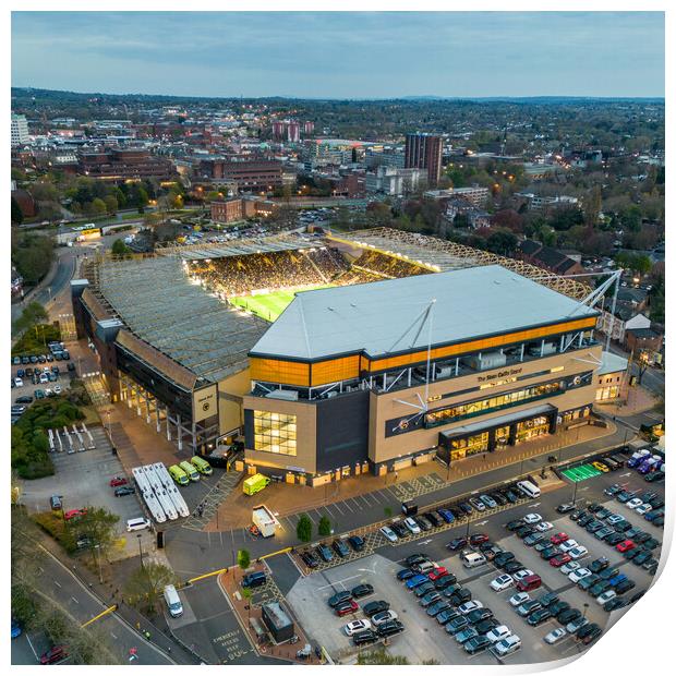 Wolverhampton Wanderers  Print by Apollo Aerial Photography