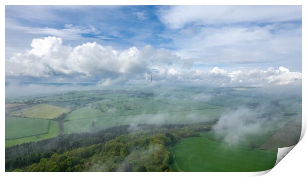 Emley Moor Vista Print by Apollo Aerial Photography