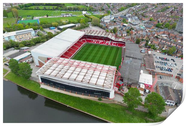 The City Ground Nottingham Print by Apollo Aerial Photography