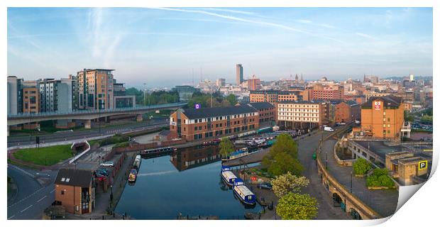 Victoria Quays Sheffield Print by Apollo Aerial Photography