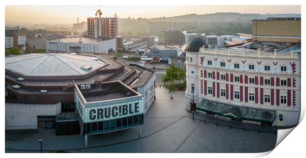 The Crucible and Lyceum Theatre Print by Apollo Aerial Photography