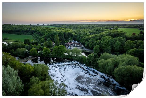 Sprotbrough Sunset Print by Apollo Aerial Photography