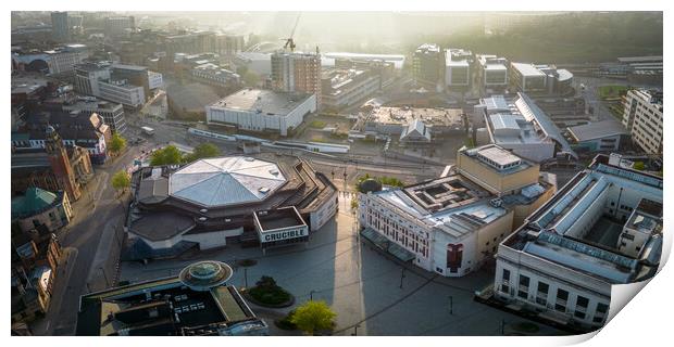 The Crucible and Lyceum Print by Apollo Aerial Photography