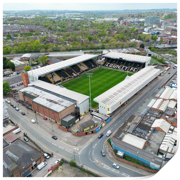 Meadow Lane Notts County Print by Apollo Aerial Photography