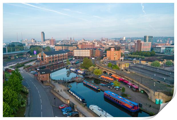 Victoria Quays Sheffield Print by Apollo Aerial Photography