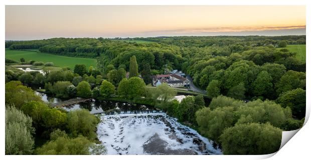 The Boat Inn Sprotbrough Print by Apollo Aerial Photography