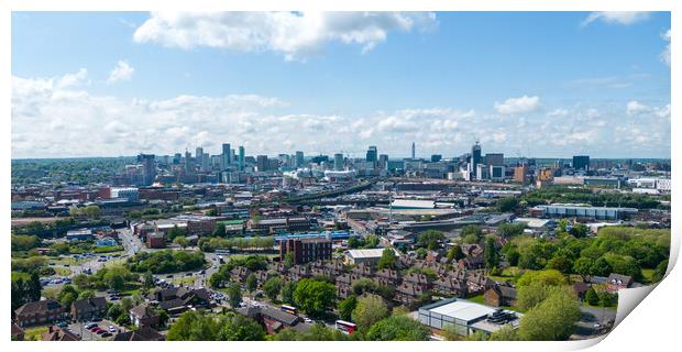Birmingham City Skyline Print by Apollo Aerial Photography