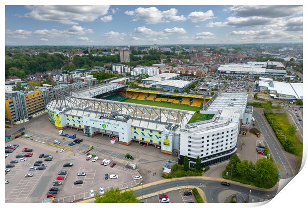 Carrow Road Norwich City FC Print by Apollo Aerial Photography