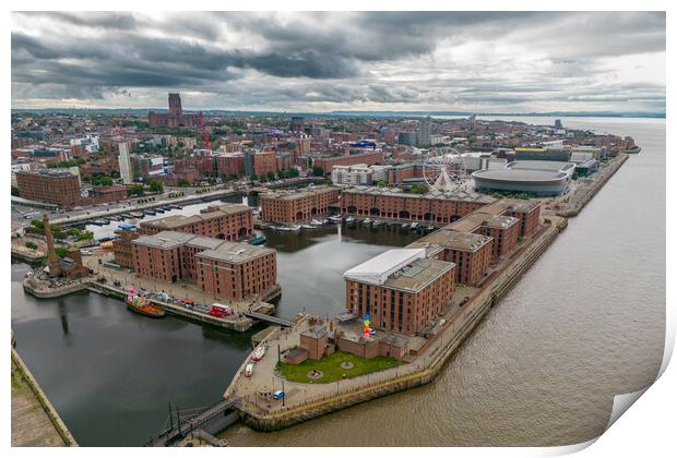 Liverpool's Royal Albert Docks Print by Apollo Aerial Photography