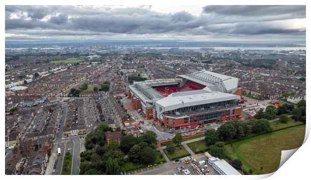 Anfield Stadium Print by Apollo Aerial Photography
