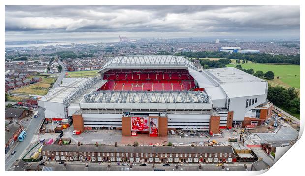 Anfield From Above Print by Apollo Aerial Photography