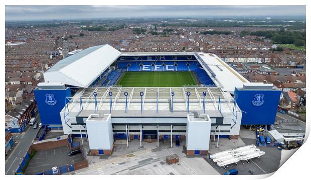 Goodison Park Everton FC Print by Apollo Aerial Photography