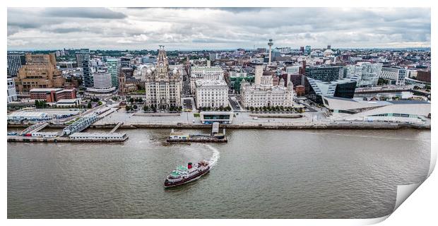 Liverpool Waterfront Print by Apollo Aerial Photography