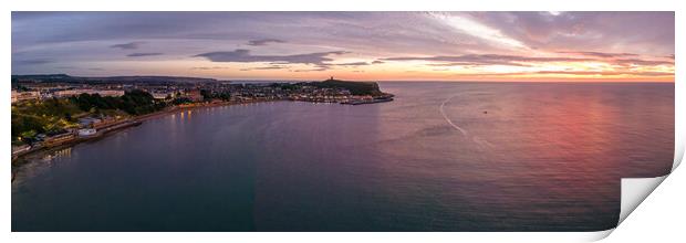 Scarborough South Bay Sunrise Panorama Print by Apollo Aerial Photography