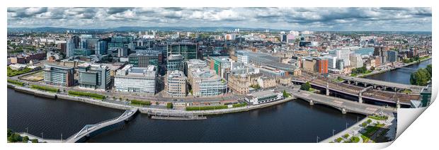 Glasgow Cityscape Print by Apollo Aerial Photography
