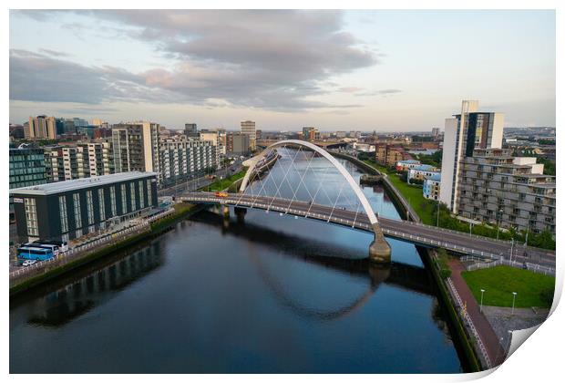 The Clyde Arc Bridge Print by Apollo Aerial Photography