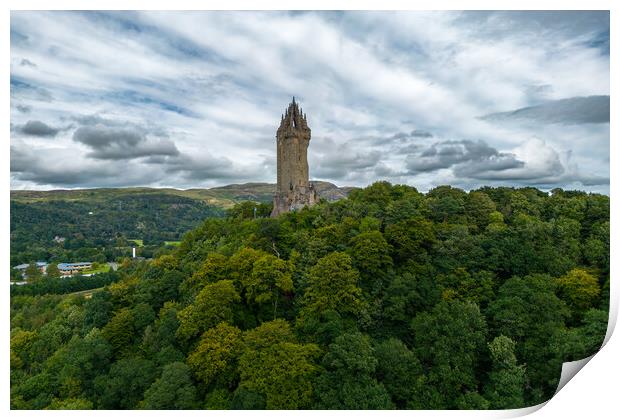 The Wallace Monument Print by Apollo Aerial Photography