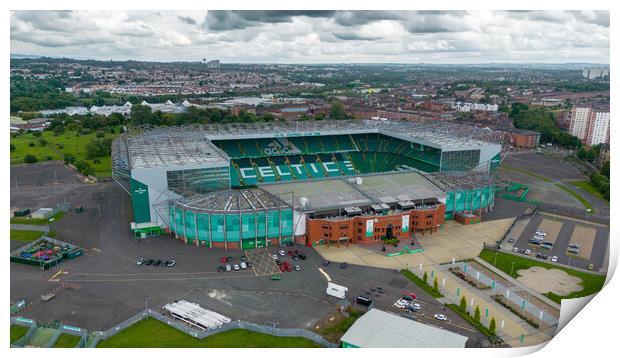 Glasgow Celtic  Print by Apollo Aerial Photography