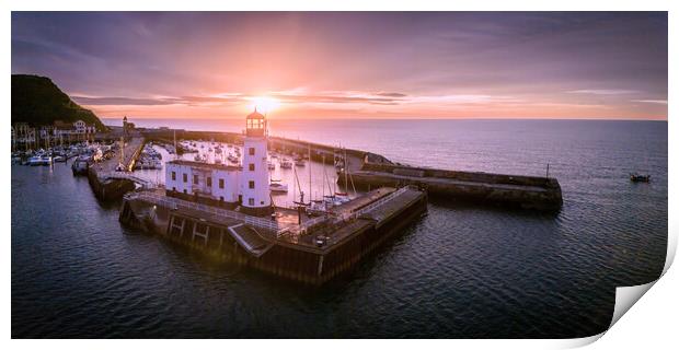 Scarborough Lighthouse  Print by Apollo Aerial Photography