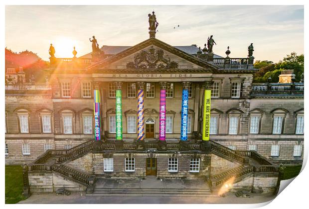 Wentworth Woodhouse Colours Print by Apollo Aerial Photography