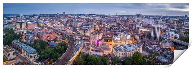 Newcastle City Skyline Print by Apollo Aerial Photography