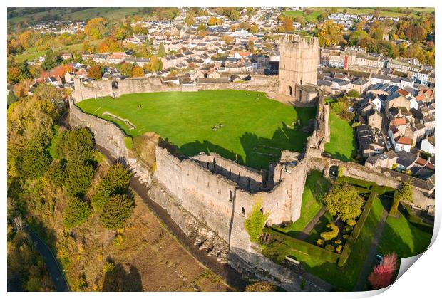 Richmond Castle North Yorkshire Print by Apollo Aerial Photography