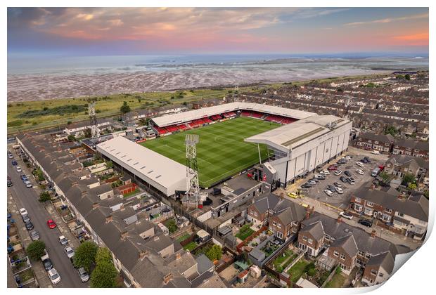 Blundell Park Sunrise Print by Apollo Aerial Photography