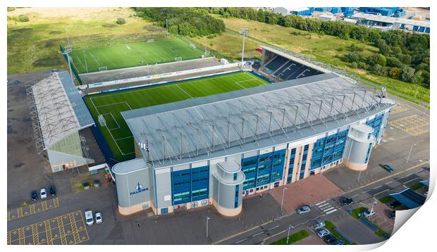 Falkirk Football Club Print by Apollo Aerial Photography