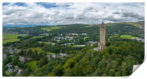 The Wallace Monument Print by Apollo Aerial Photography