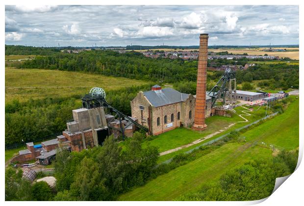 Pleasley Pit From The Air Print by Apollo Aerial Photography