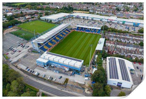 Mansfield Town FC Print by Apollo Aerial Photography
