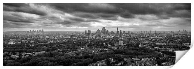 London City Skyline Print by Apollo Aerial Photography