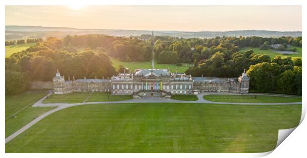 Wentworth Woodhouse Rotherham Print by Apollo Aerial Photography